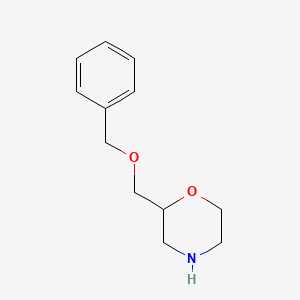 molecular formula C12H17NO2 B8624321 2-((Benzyloxy)methyl)morpholine 