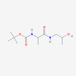 tert-butyl N-[1-(2-hydroxypropylamino)-1-oxopropan-2-yl]carbamate