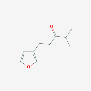 molecular formula C10H14O2 B8624423 1-Furan-3-yl-4-methyl-pentan-3-one 