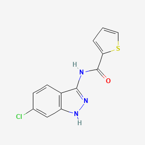 molecular formula C12H8ClN3OS B8624436 N-(6-chloro-1H-indazol-3-yl)-2-thiophenecarboxamide 