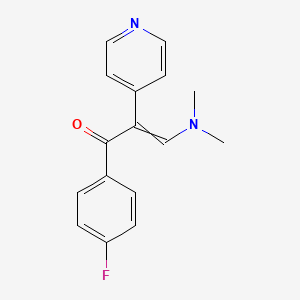 3-(Dimethylamino)-1-(4-fluorophenyl)-2-(pyridin-4-yl)prop-2-en-1-one