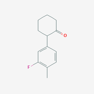 2-(3-Fluoro-4-methylphenyl)cyclohexan-1-one