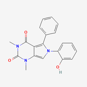 molecular formula C20H17N3O3 B8624475 6-(2-hydroxyphenyl)-1,3-dimethyl-5-phenyl-1H-pyrrolo[3,4-d]pyrimidine-2,4(3H,6H)-dione 