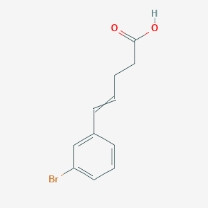 molecular formula C11H11BrO2 B8624483 (E)-5-(3-Bromophenyl)-4-pentenoic Acid 