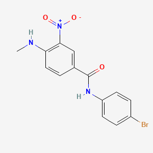 3-Nitro-N-(4-bromophenyl)-4-methylaminobenzamide