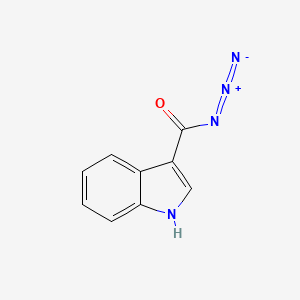 molecular formula C9H6N4O B8624502 1H-Indole-3-carbonyl azide 