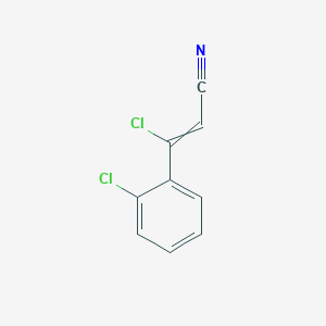 molecular formula C9H5Cl2N B8624509 3-Chloro-3-(2-chlorophenyl)prop-2-enenitrile CAS No. 107818-28-0