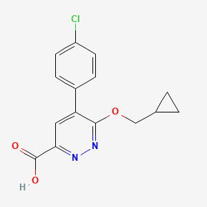 5-(4-Chloro-phenyl)-6-cyclopropylmethoxy-pyridazine-3-carboxylic acid