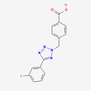 4-{[5-(3-Iodophenyl)-2H-tetrazol-2-yl]methyl}benzoic acid
