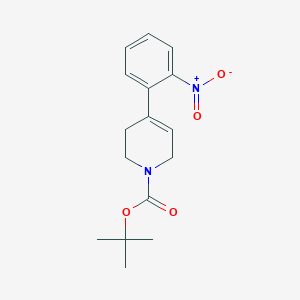 molecular formula C16H20N2O4 B8624605 tert-butyl 4-(2-nitrophenyl)-3,6-dihydro-2H-pyridine-1-carboxylate 