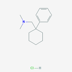 molecular formula C15H24ClN B8624667 N,N-dimethyl-(1-phenylcyclohexyl)methanamine hydrochloride 
