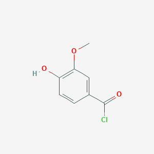 molecular formula C8H7ClO3 B8624704 4-Hydroxy-3-methoxybenzoyl chloride 