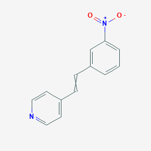 molecular formula C13H10N2O2 B8624811 4-[2-(3-Nitrophenyl)ethenyl]-pyridine 