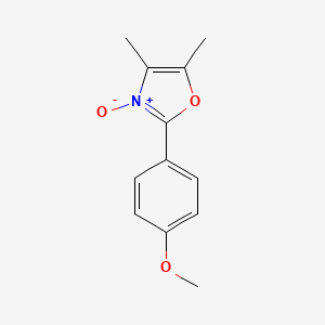 molecular formula C12H13NO3 B8624841 Oxazole,2-(4-methoxyphenyl)-4,5-dimethyl-,3-oxide 