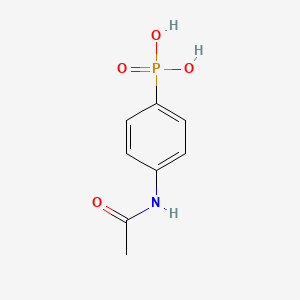 molecular formula C8H10NO4P B8624878 Phosphonic acid, (p-acetamidophenyl)- CAS No. 69503-84-0