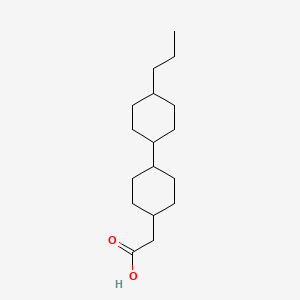 trans-4-(trans-4-n-Propylcyclohexyl)cyclohexyl-acetic acid