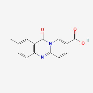 2-Methyl-11-oxo-11H-pyrido(2,1-b)quinazoline-8-carboxylic acid