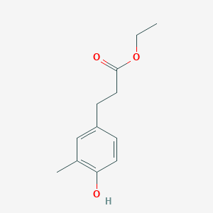 molecular formula C12H16O3 B8624961 ethyl 3-(4-hydroxy-3-methylphenyl)propanoate 