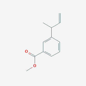 molecular formula C12H14O2 B8625051 methyl 3-but-3-en-2-ylbenzoate 