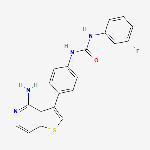1-(4-(4-Aminothieno[3,2-c]pyridin-3-yl)phenyl)-3-(3-fluorophenyl)urea