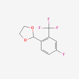 2-(4-Fluoro-2-(trifluoromethyl)phenyl)-1,3-dioxolane