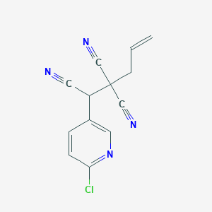 1-(6-Chloropyridin-3-yl)pent-4-ene-1,2,2-tricarbonitrile