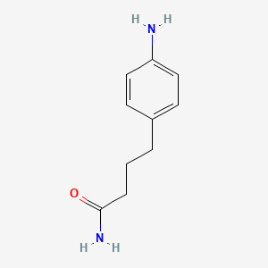 molecular formula C10H14N2O B8625171 4-(4-Aminophenyl)butanamide 