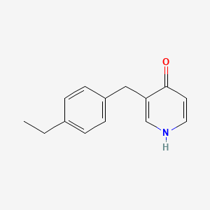 molecular formula C14H15NO B8625173 3-(4-Ethylbenzyl)-4-hydroxypyridine 