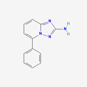 molecular formula C12H10N4 B8625177 5-Phenyl-[1,2,4]triazolo[1,5-a]pyridin-2-amine 