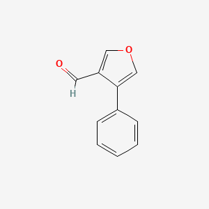 molecular formula C11H8O2 B8625194 4-Phenyl-3-furaldehyde 