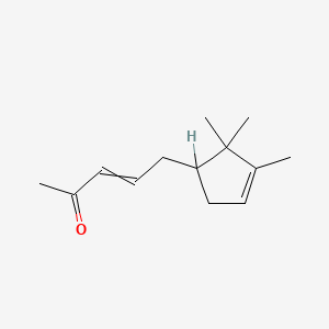 molecular formula C13H20O B8625198 3-Penten-2-one, 5-(2,2,3-trimethyl-3-cyclopenten-1-yl)- CAS No. 55730-88-6