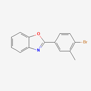molecular formula C14H10BrNO B8625210 2-(4-Bromo-3-methyl(phenyl))-benzoxazole 