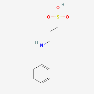 molecular formula C12H19NO3S B8625211 1-Propanesulfonic acid, 3-[(1-methyl-1-phenylethyl)amino]- CAS No. 819862-80-1