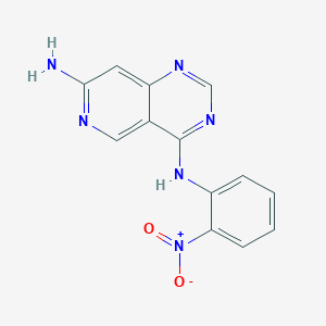 molecular formula C13H10N6O2 B8625213 4-N-(2-nitrophenyl)pyrido[4,3-d]pyrimidine-4,7-diamine 