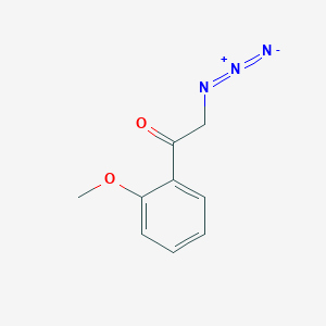 molecular formula C9H9N3O2 B8625233 alpha-Azido-2'-methoxyacetophenone CAS No. 34635-38-6