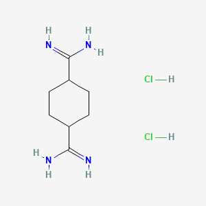 molecular formula C8H18Cl2N4 B8625249 1,4-Diguanylcyclohexane dihydrochloride CAS No. 37781-86-5
