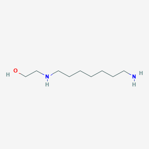 molecular formula C9H22N2O B8625263 2-[(7-Aminoheptyl)amino]ethan-1-ol CAS No. 62578-25-0