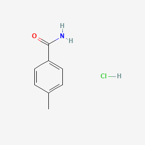molecular formula C8H10ClNO B8625268 Benzamide, 4-methyl-, hydrochloride CAS No. 70664-03-8