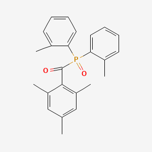 molecular formula C24H25O2P B8625286 (2,4,6-Trimethylbenzoyl)bis(o-tolyl)phosphine oxide CAS No. 84455-37-8