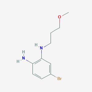molecular formula C10H15BrN2O B8625298 4-bromo-N2-(3-methoxypropyl)benzene-1,2-diamine 