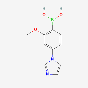 (4-(1H-imidazol-1-yl)-2-methoxyphenyl)boronic acid