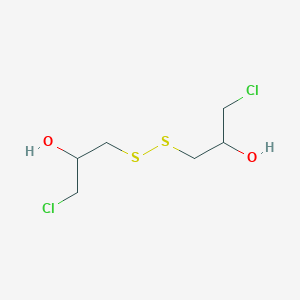 molecular formula C6H12Cl2O2S2 B8625323 1,1'-Disulfanediylbis(3-chloropropan-2-ol) CAS No. 5521-80-2
