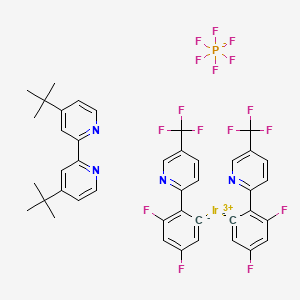 molecular formula C42H34F16IrN4P B8625389 (4,4'-Di-tert-butyl-2,2'-bipyridine)bis[3,5-difluoro-2-[5-trifluoromethyl-2-pyridinyl-fEN)phenyl-fEC]iridium(III) Hexafluorophosphate 