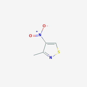 molecular formula C4H4N2O2S B086254 3-甲基-4-硝基异噻唑 CAS No. 1073-18-3