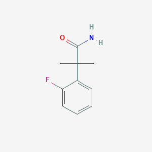 molecular formula C10H12FNO B8625425 2-(2-Fluorophenyl)isobutyramide 