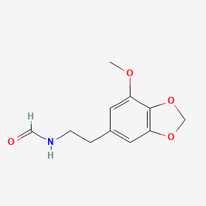 molecular formula C11H13NO4 B8625438 N-(2-(7-Methoxybenzo[d][1,3]dioxol-5-yl)ethyl)formamide CAS No. 33543-00-9