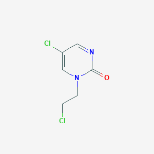 molecular formula C6H6Cl2N2O B8625535 5-chloro-1-(2-chloroethyl)pyrimidin-2-one 