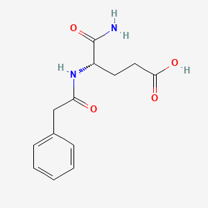 molecular formula C13H16N2O4 B8625572 Phenylacetylisoglutamine CAS No. 104771-88-2