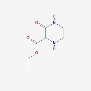 molecular formula C7H12N2O3 B8625680 Ethyl 3-oxopiperazine-2-carboxylate 