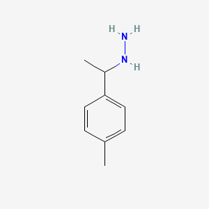 molecular formula C9H14N2 B8625727 (1-(p-Tolyl)ethyl)hydrazine 